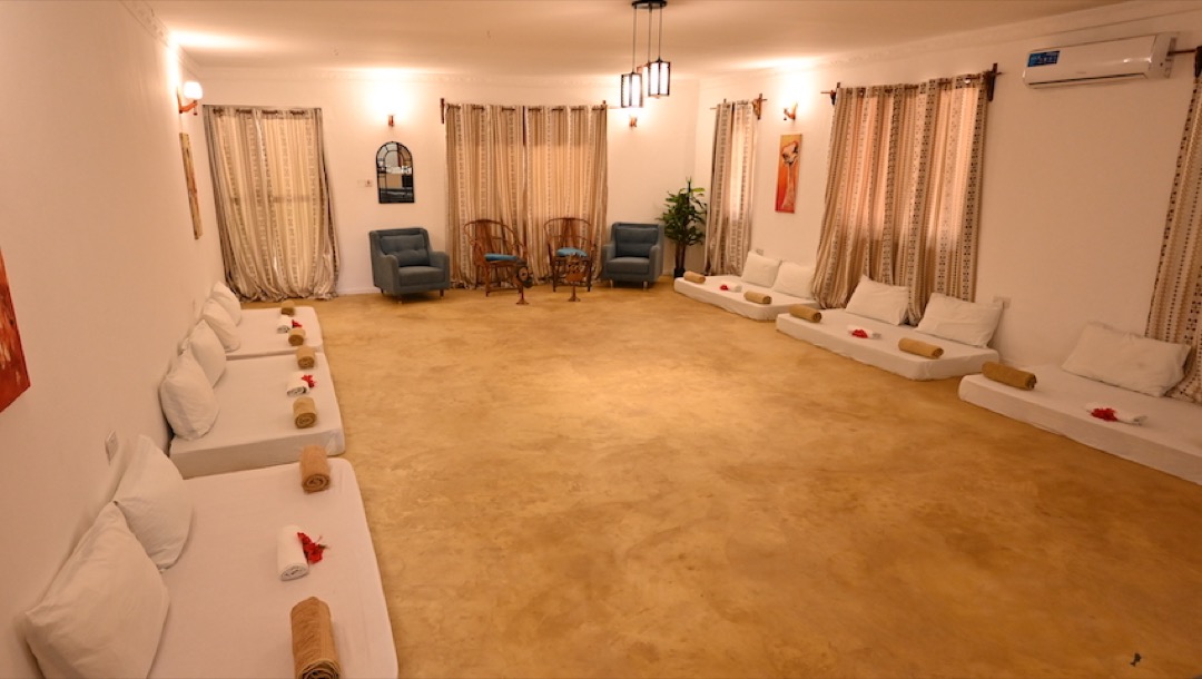 Sala de ceremonie de la Ananda Villa Zanzibar