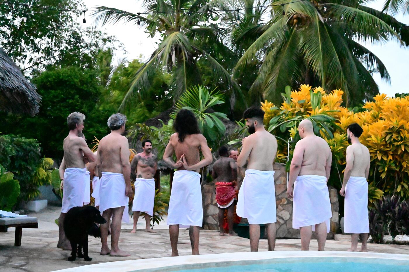 A moment from the retreat's ceremonial space, held in the Bwiti tradition